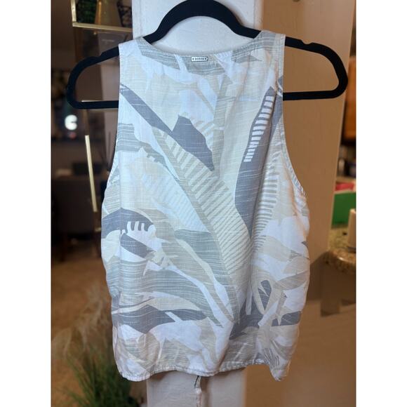 PrAna Women's McKenzie Neutral Tie Front Tank Top Bone Paloma Size S (2-8) - Picture 4 of 6